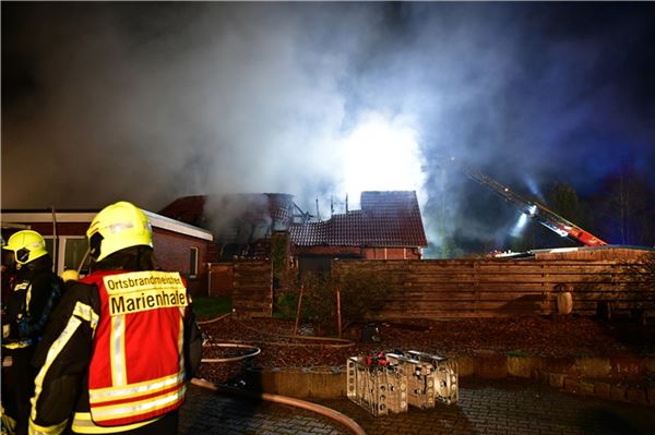 Hoher Sachschaden: Feuer in Haus in Upgant-Schott